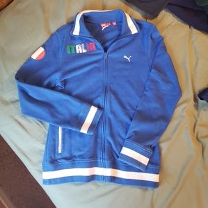 Italy Italia football soccer warm up jacket - Puma